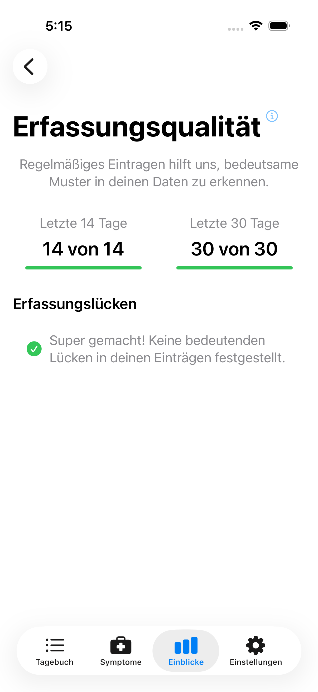 Protokollqualitäts-Dashboard