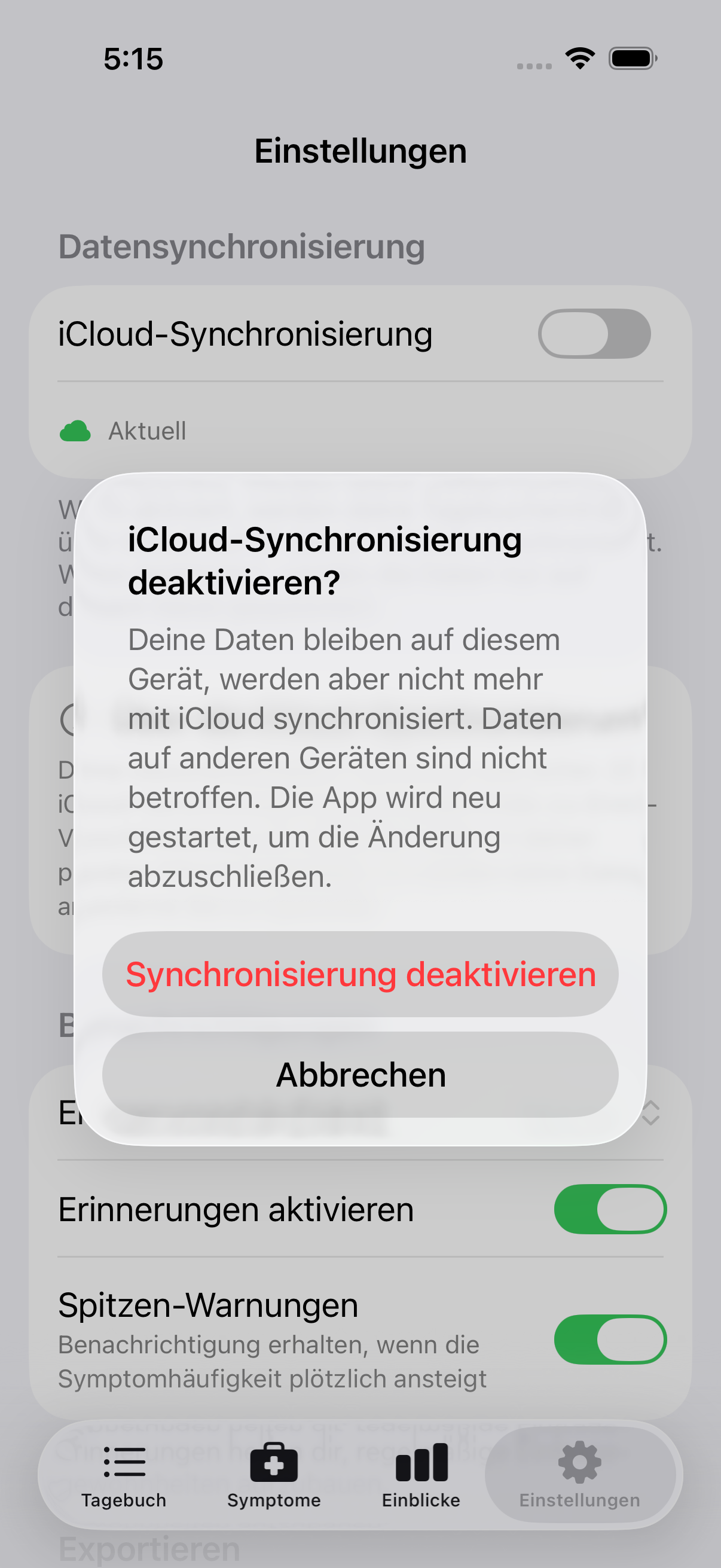 Benachrichtigungseinstellungen
