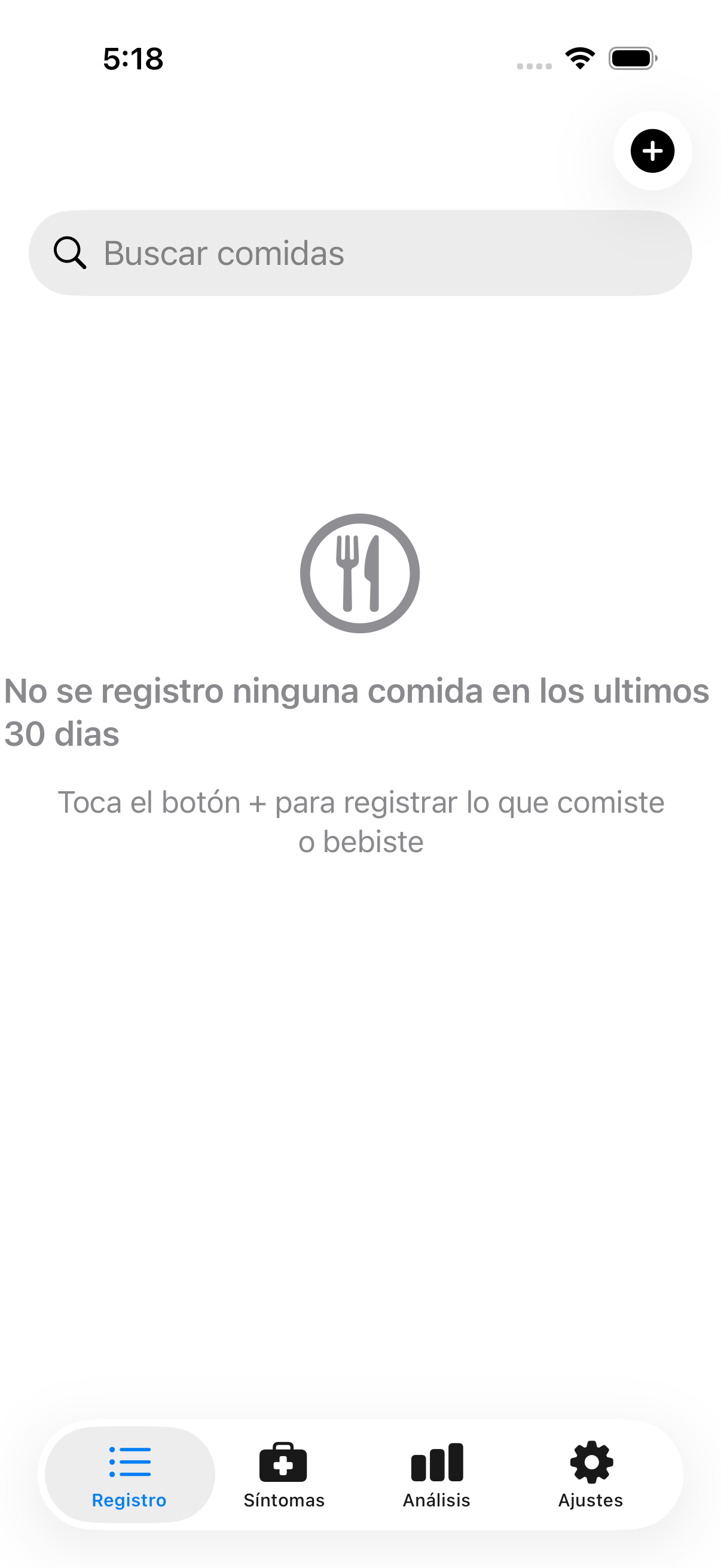 Aplicación Intestigator mostrando la interfaz principal